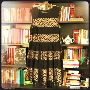 London Style Collection Dotted Lace Dress